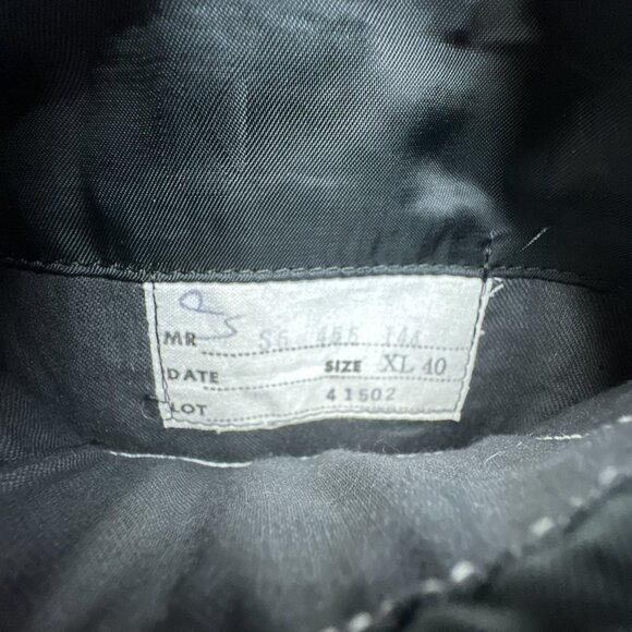 Angelo Donati Blazer Mens XL 40 Black Gold Enamel Buttons Wool Blend 2 Button - Picture 15 of 16